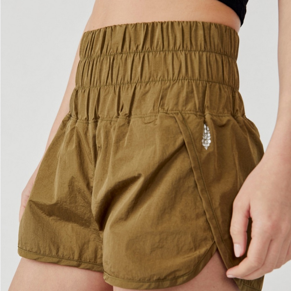 Free People Movement The Way Home Shorts - Cargo Green/Dark Olive